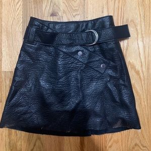 Zara Faux Leather Mini Skirt